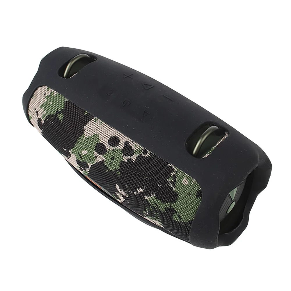 Silicone Cover for JBL Xtreme 4 Portable Speaker Sleeve Drop Protection Case - Black - 1