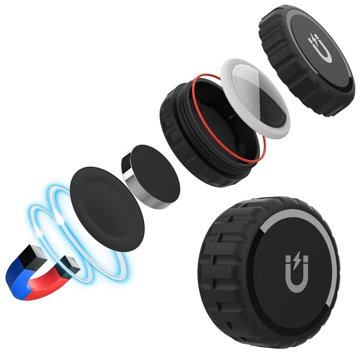 For Apple Airtag Bluetooth-compatible Tracker Adhesive Waterproof PC Protective Case - 2