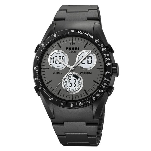 SKMEI 2109 Student Sports Watch Luminous Wrist Bracelet with TPU Strap - Black - 1