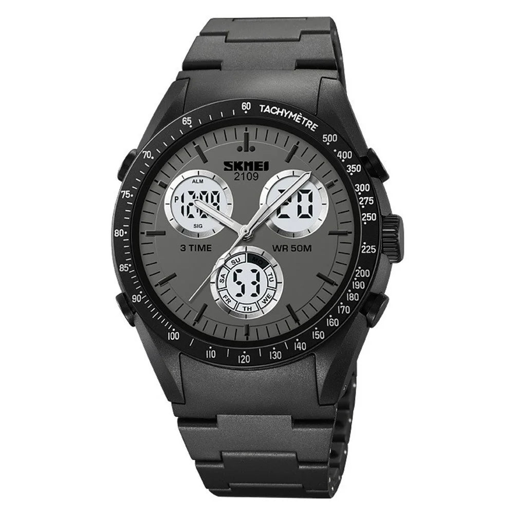 SKMEI 2109 Student Sports Watch Luminous Wrist Bracelet with TPU Strap - Black - 1