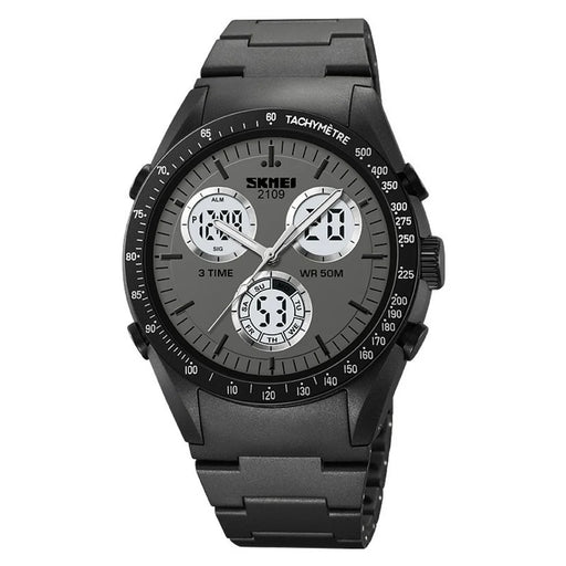 SKMEI 2109 Student Sports Watch Luminous Wrist Bracelet with TPU Strap - Black - 1