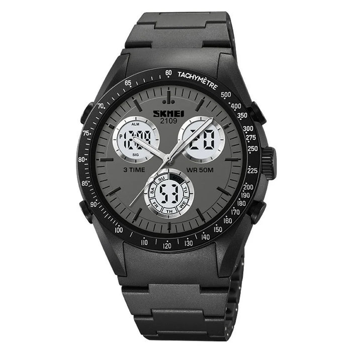 SKMEI 2109 Student Sports Watch Luminous Wrist Bracelet with TPU Strap - Black - 1