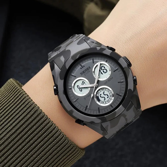 SKMEI 2109 Student Sports Watch Luminous Wrist Bracelet with TPU Strap - Black - 3