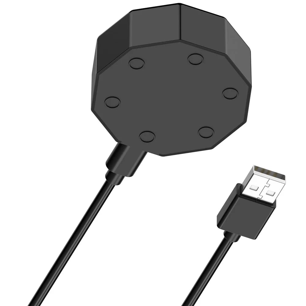 Toothbrush Charger for Braun Oral-B Wireless Charging Base with USB to Type-C Cable - Black - 5
