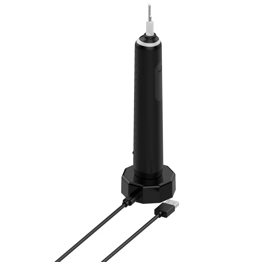 Toothbrush Charger for Braun Oral-B Wireless Charging Base with USB to Type-C Cable - Black - 7