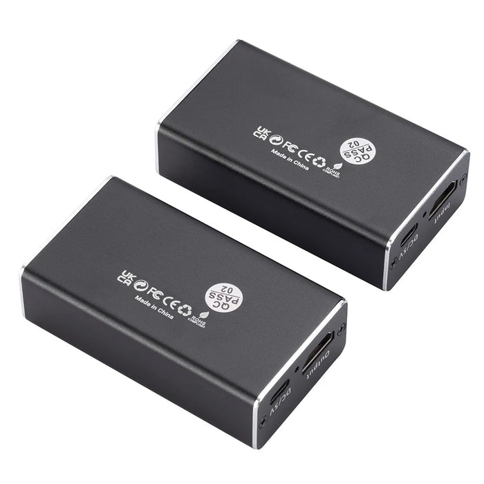 CAT 5 / 6 RJ45 to HD Converter Full HD 1080P Transmitter + Receiver Extender with DC5V Port - US Plug - 2