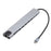 USB-C Hub to PD 100W+3xUSB 2.0+USB 3.0+HD Output+2 Card Reader Slots+RJ45+Type-C - 7