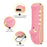 AHASTYLE PT154 Silicone Case for Apple 4K TV Gen 6 / Gen 7 Remote Cartoon Crocodile Protective Cover - Pink - 2