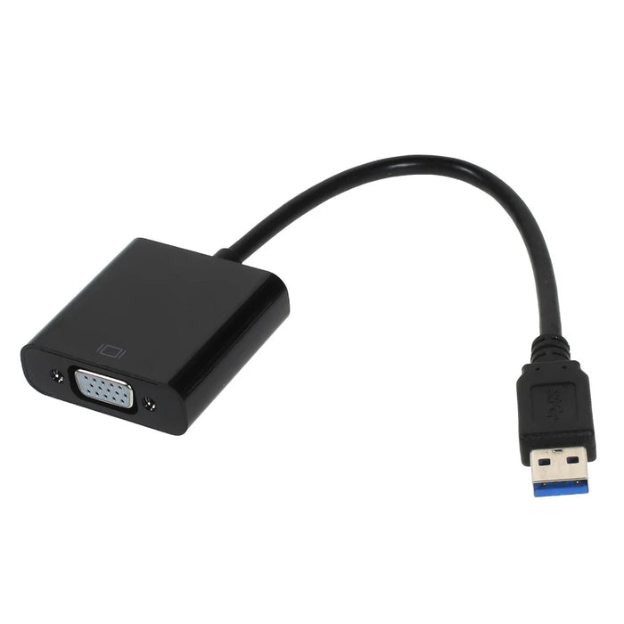 Super Speed Male USB 3.0 to Female VGA External Graphics Adapter Cable - 2