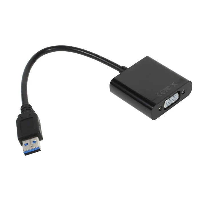 Super Speed Male USB 3.0 to Female VGA External Graphics Adapter Cable - 3