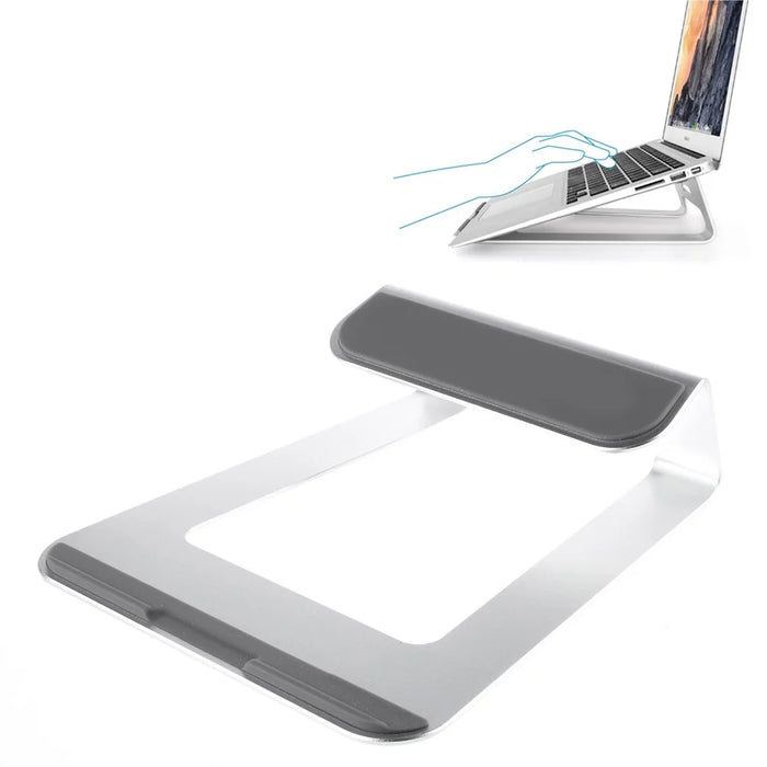 Aluminum Alloy Laptop Holder Stand Desktop Notebook Heat Dissipation Bracket - Silver - 1