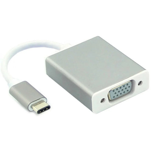 USB-C USB 3.1 Type C to VGA 1080p HDTV Adapter Cable for 2015 New 12 Inch Macbook - Silver Color - 1
