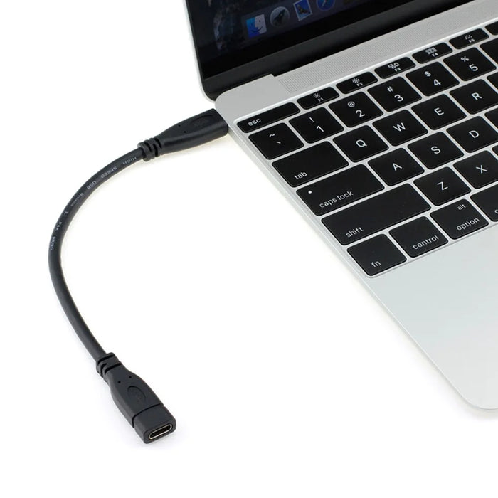 USB 3.1 Type C Male to Female Extension Data Cable for Macbook Tablet Mobile Phone - 3