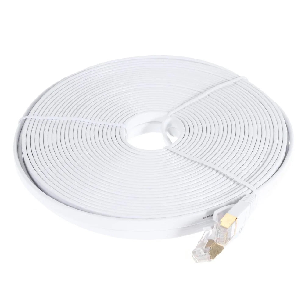 15M CAT-7 10 Gigabit Ethernet Flat Patch Cable - 1