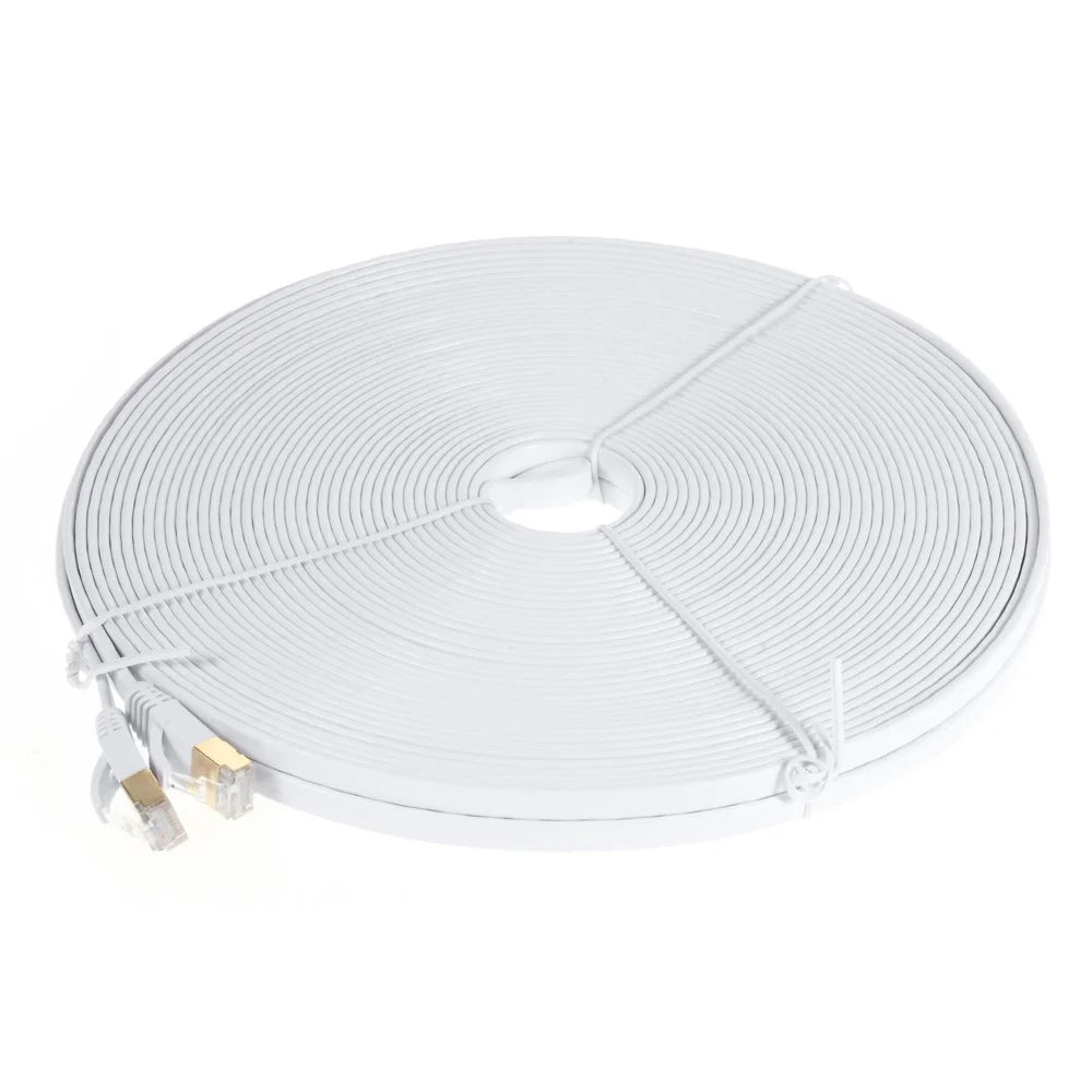 30M CAT-7 10 Gigabit Ethernet Flat Patch Cable - 1