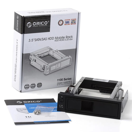 ORICO 3.5 SATA to 5.25 SATA Stainless Bracket Internal Hard Driver Mounting Adapter (1106SS) - 1