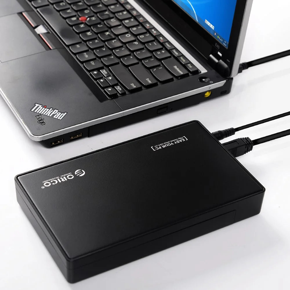 ORICO USB3.0 3.5-inch External Hard Drive HDD Enclosure SATA I / II Interface (3588US3) - Black - 4