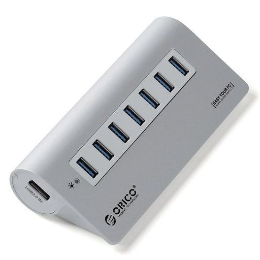 ORICO Aluminum 7 Ports USB 3.0 Hub with USB 3.0 Cable (M3H7) - Silver - 1