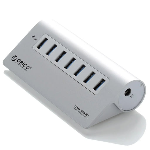 ORICO Aluminum 7 Ports USB 3.0 Hub with USB 3.0 Cable (M3H7) - Silver - 2