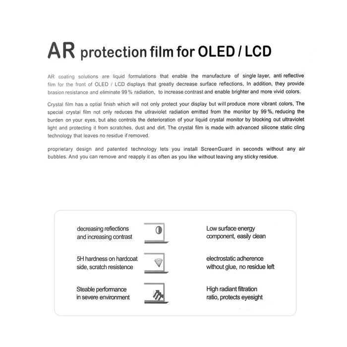 HD Clear Screen Protector Film for Macbook Pro 13.3 with Retina Display (2012) A1425/A1502 2013/2014/2015 - 2
