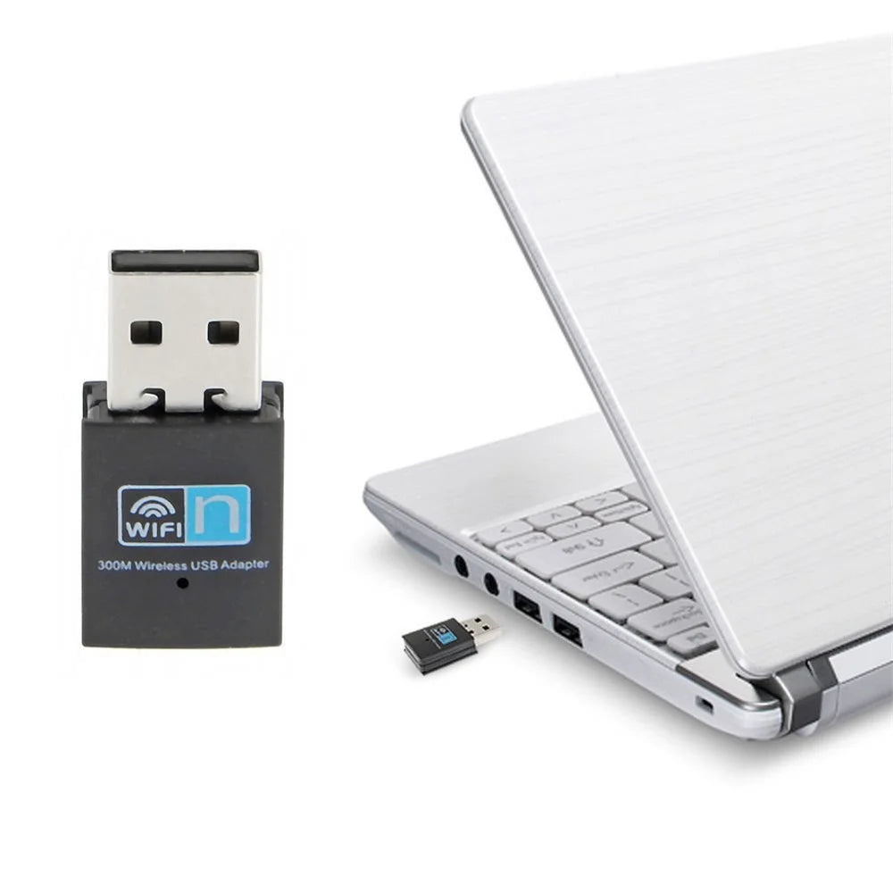 300M Mini USB WiFi Adapter Wireless LAN Network Card Adapter - 6