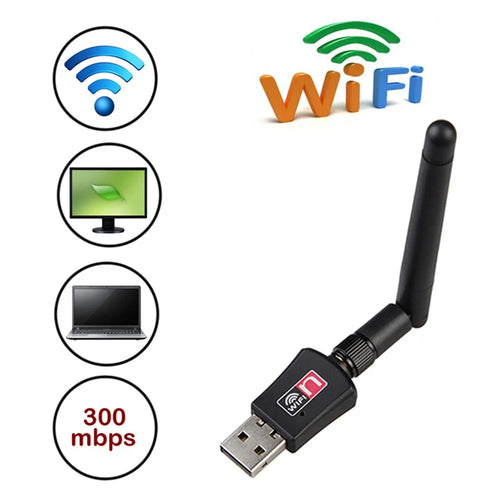 300M USB Wifi Dongle Wireless Network Wifi Adapter Antenna Network Lan Card - 1