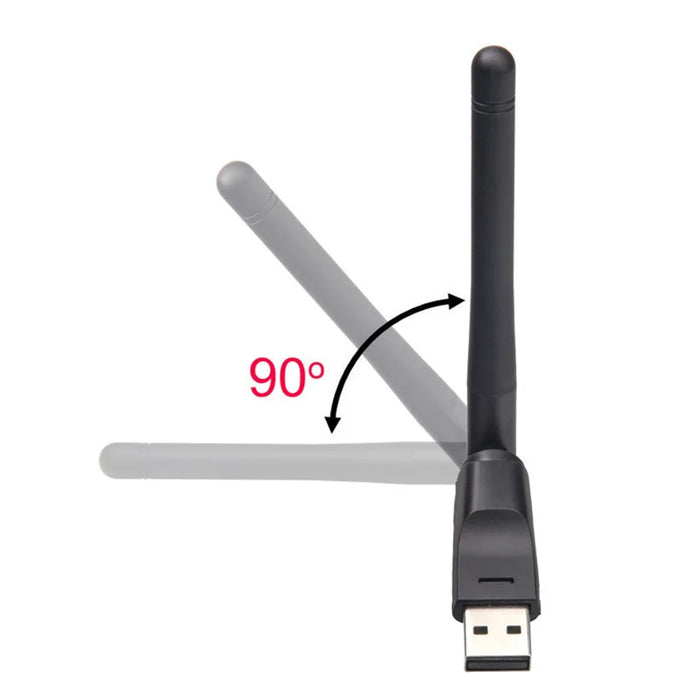 5370 Portable Wireless USB WiFi Adapter with External Antenna - 2