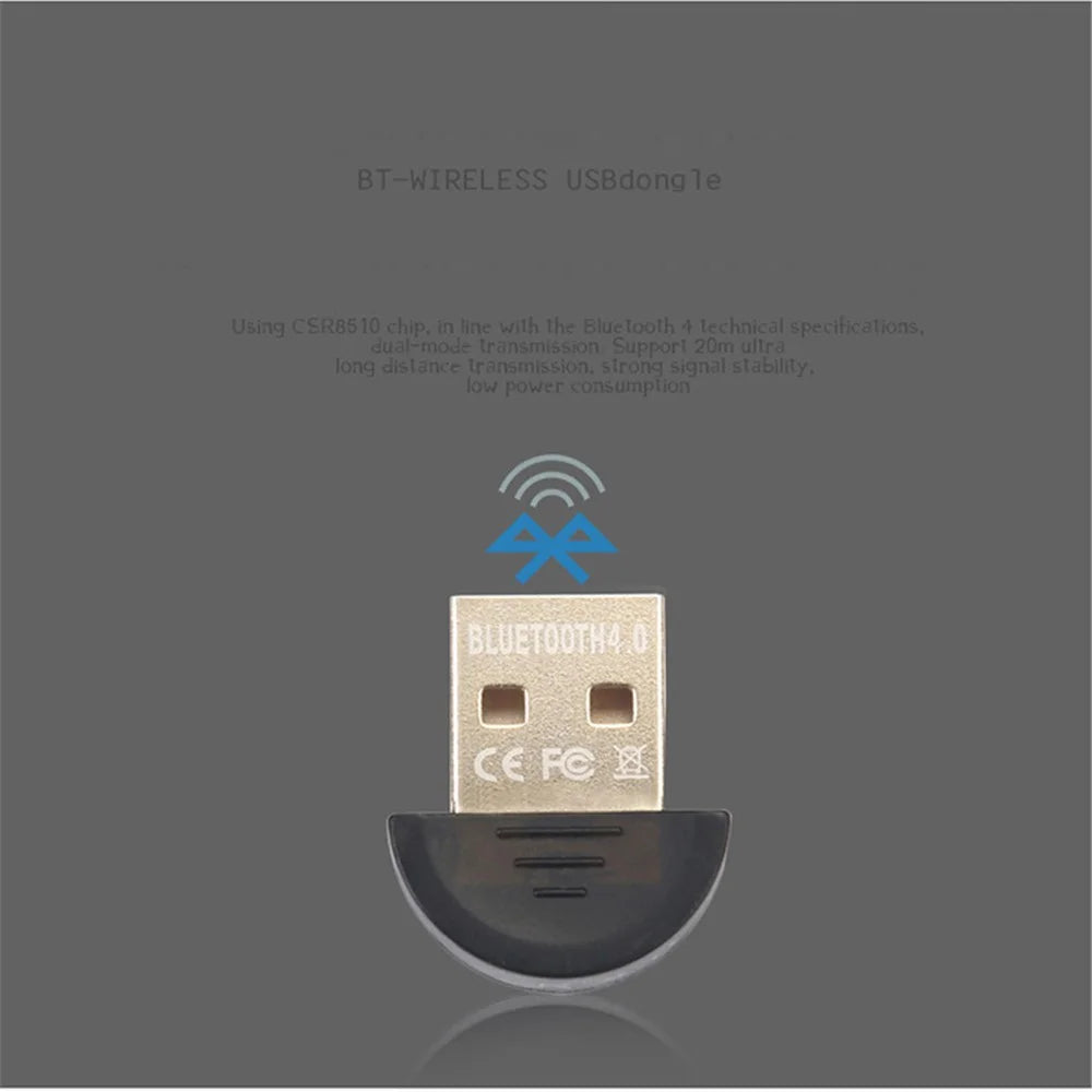 KR98DU Wireless USB Bluetooth-compatible Adapter Bluetooth-compatible V4.0 Audio Receiver - 5