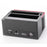 892U2lS For 2.5''/3.5'' HDD IDE SSD SATA I/II/III USB 2.0 to SATA IDE Dual Slots Hard Drive Multifunctional HDD Docking Station with Card Reader - EU Plug - 5