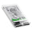 USB-C Type-C to 2.5 Inch SATA SSD HDD External Enclosure Transparent for Laptop & PC - 1