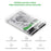 USB-C Type-C to 2.5 Inch SATA SSD HDD External Enclosure Transparent for Laptop & PC - 7