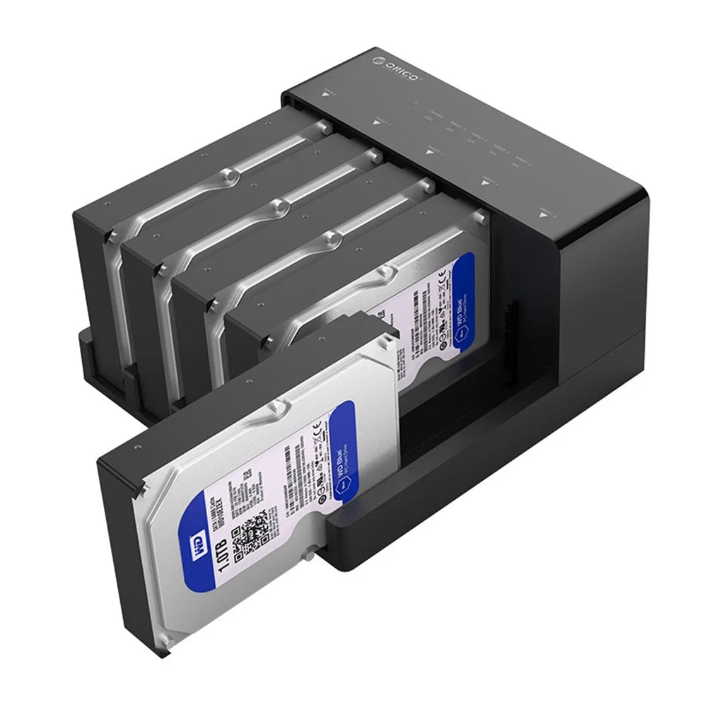 ORICO 6558US3-C 5 Bay 2.5 / 3.5 inch Hard Drive Enclosure Docking Station Offline Clone - 6
