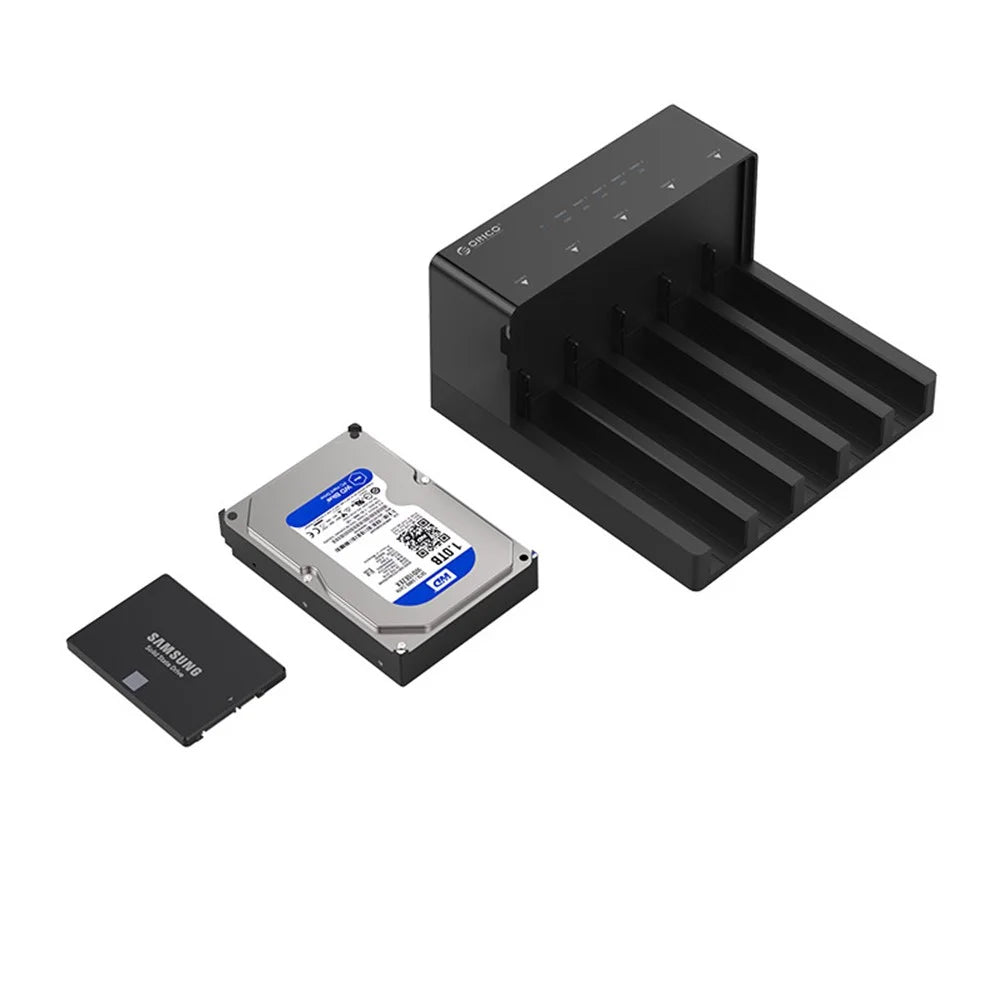 ORICO 6558US3-C 5 Bay 2.5 / 3.5 inch Hard Drive Enclosure Docking Station Offline Clone - 7