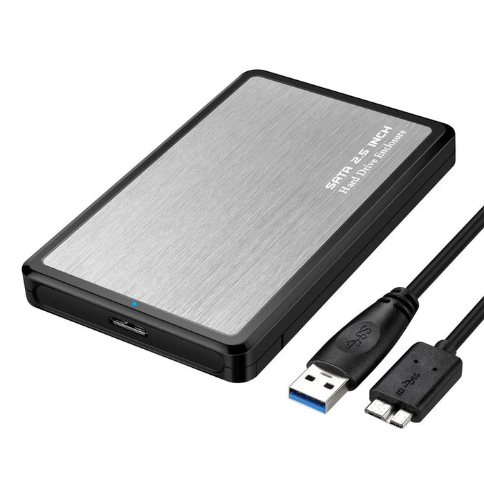 CY U3-194 USB 3.0 to 2.5-inch Hard Drive Case - Silver - 2