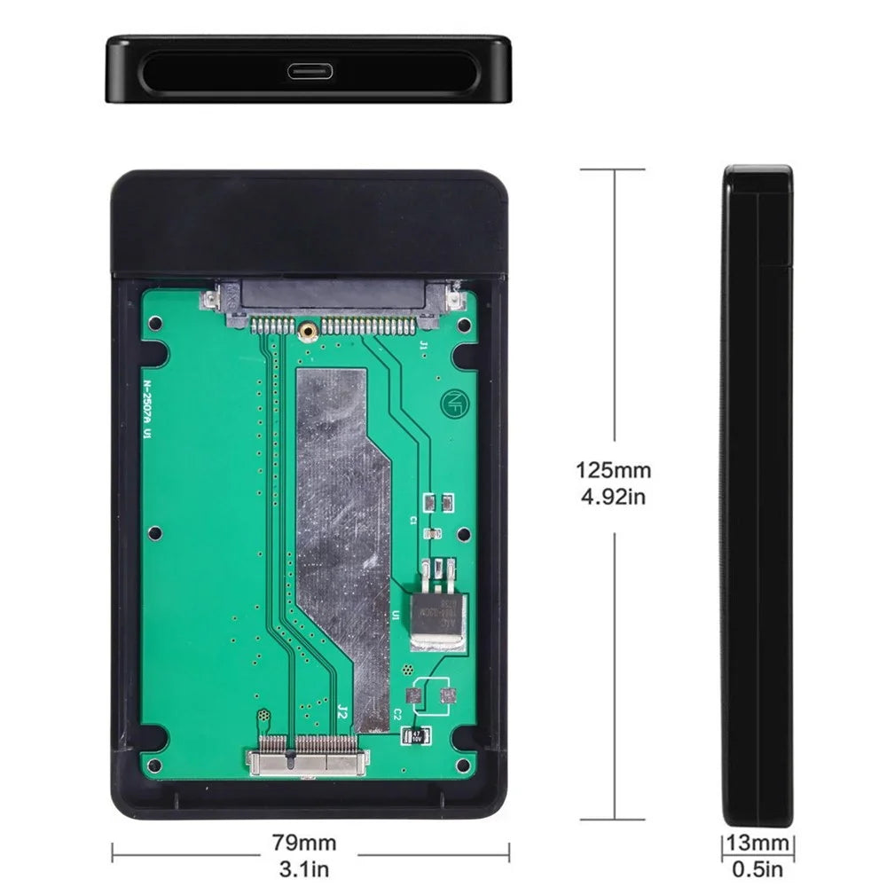 USB 3.0 to 2012 MacBook Pro Retina A1425 A1398 MC975 MC976 MD212 MD213 ME662 ME664 ME665 SSD 17+7Pin Case - 6