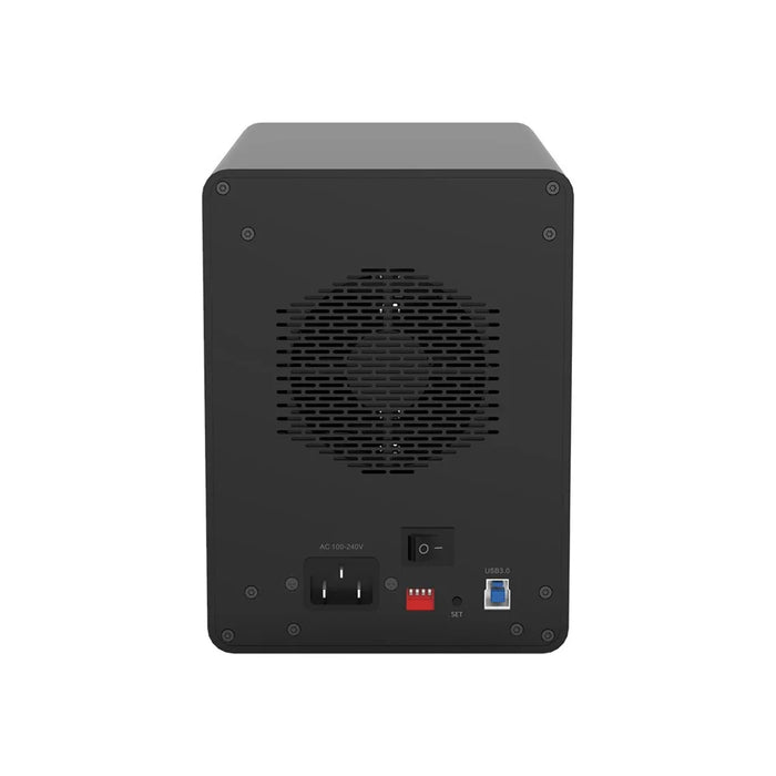 ORICO 9558RU3-SV 3.5-inch External Hard Drive Enclosure JMS567+JMB394 Chip USB3.0 Type-B Output - Black/AU Plug - 4
