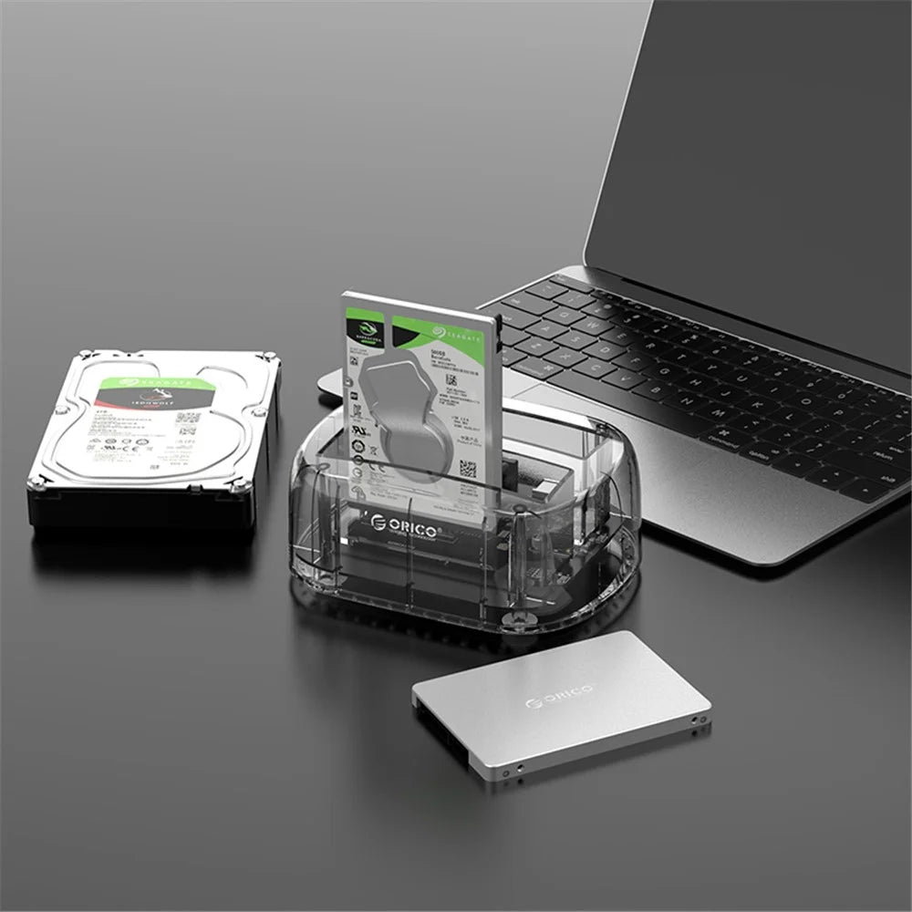 ORICO 6239U3 3.5 inch HDD/SSD Hard Drive Docking Station USB 3.0 Dual-Bay - 3