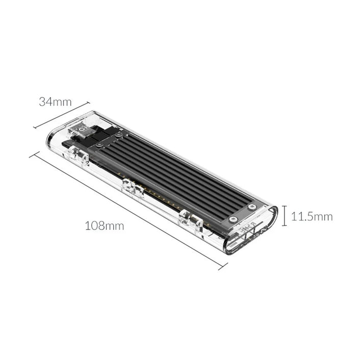 ORICO TCM2F-C3 NGFF M.2SSD to Type-c SSD Enclosure Case - 5