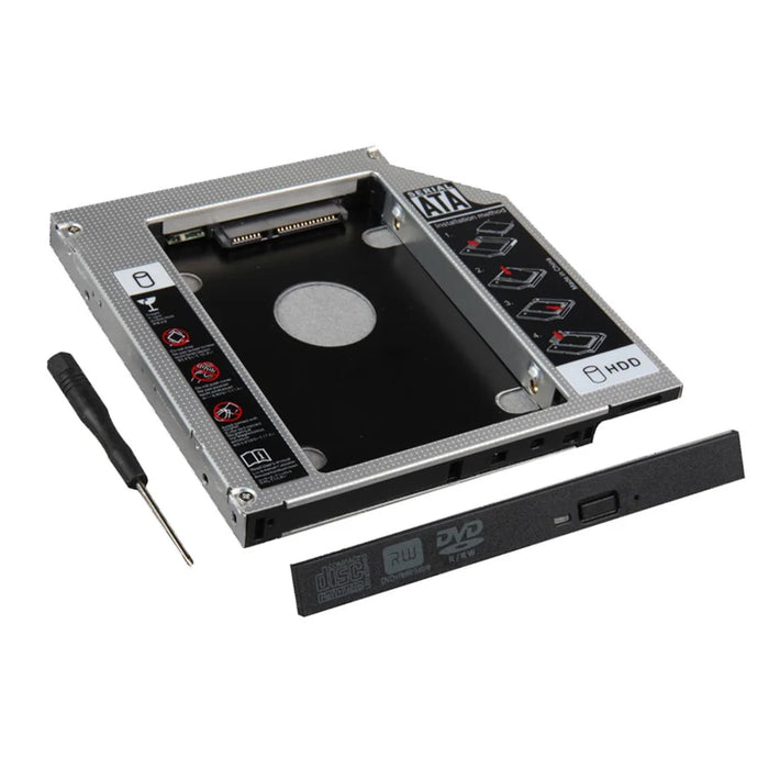 SA-199 9.5mm SATA HDD SSD Enclosure Hard Drive Caddy Case Tray for Laptop Notebook - 1