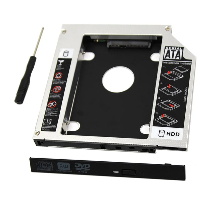 SA-199 9.5mm SATA HDD SSD Enclosure Hard Drive Caddy Case Tray for Laptop Notebook - 3
