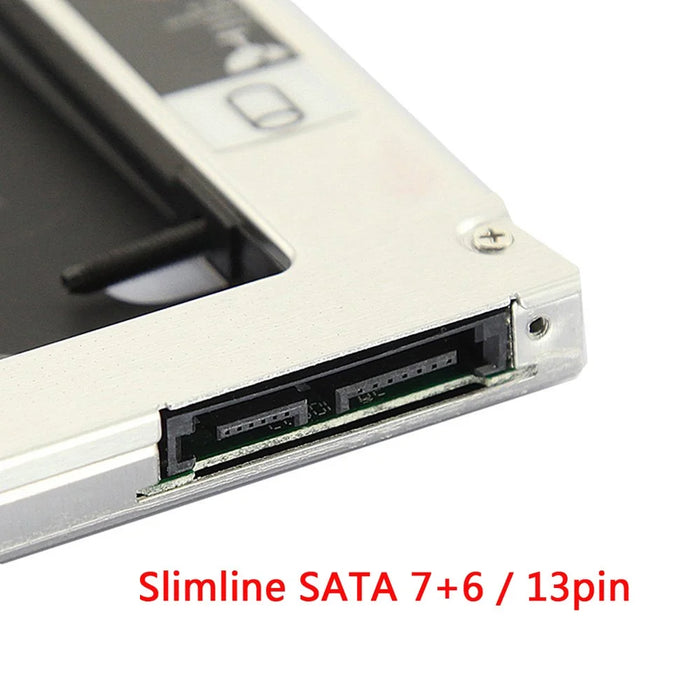 SA-199 9.5mm SATA HDD SSD Enclosure Hard Drive Caddy Case Tray for Laptop Notebook - 7
