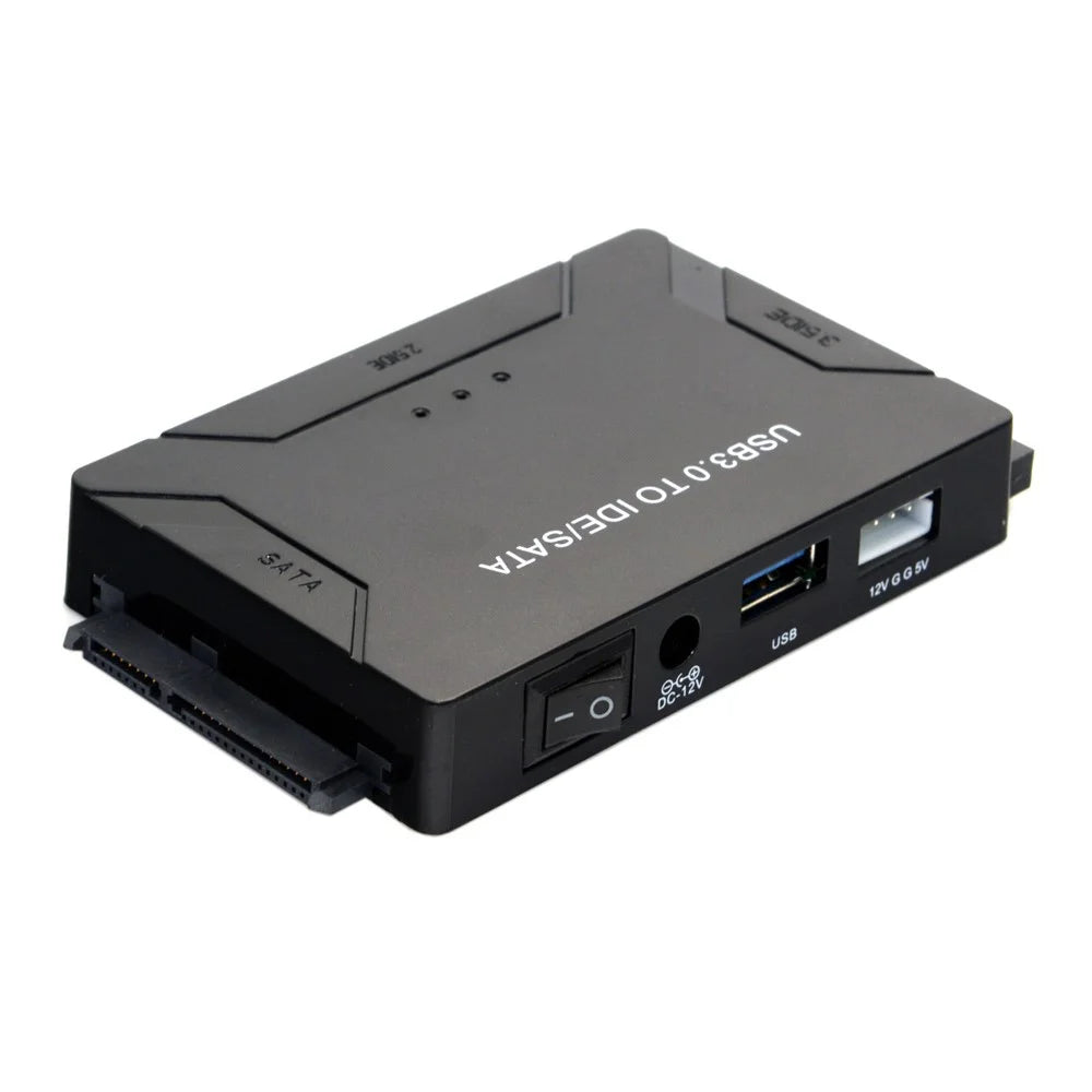 USB 3.0 to SATA IDE ATA Data Adapter 3 in 1 for PC Laptop 2.5'' 3.5'' HDD Hard Disk Driver with Power - 2