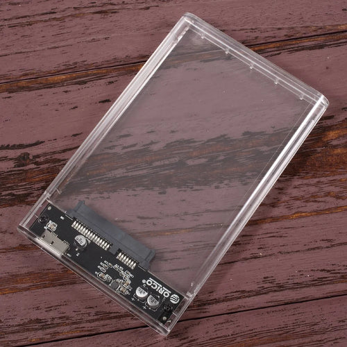 ORICO 2139U3-CR USB3.0 External Hard Disk Box Storage Case for 9.5mm 2.5 inch SATA HDD / SSD - Transparent - 1