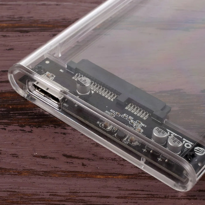 ORICO 2139U3-CR USB3.0 External Hard Disk Box Storage Case for 9.5mm 2.5 inch SATA HDD / SSD - Transparent - 2