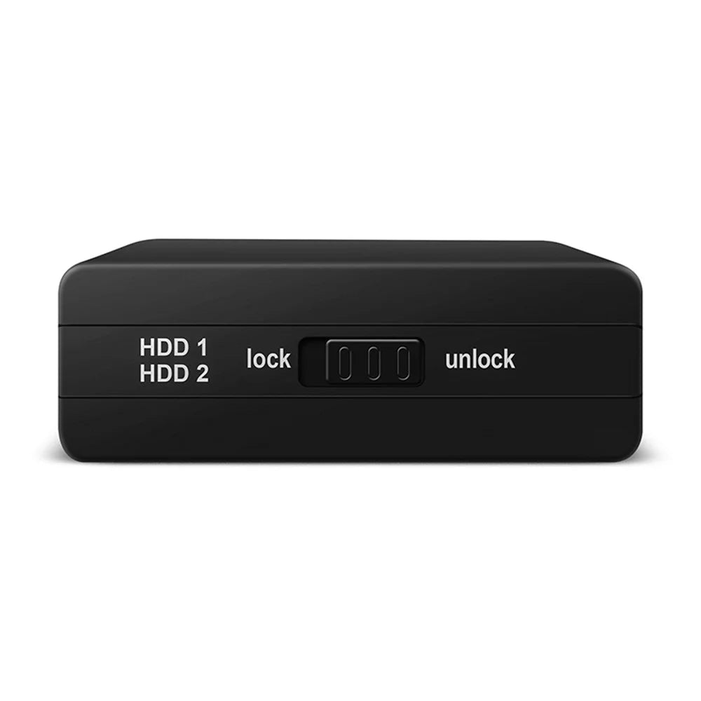 MAIWO K25682 Tool Free USB3.0 Dual Bay 2.5 inch SATA Hard Drive RAID Enclosure Case - Black - 5