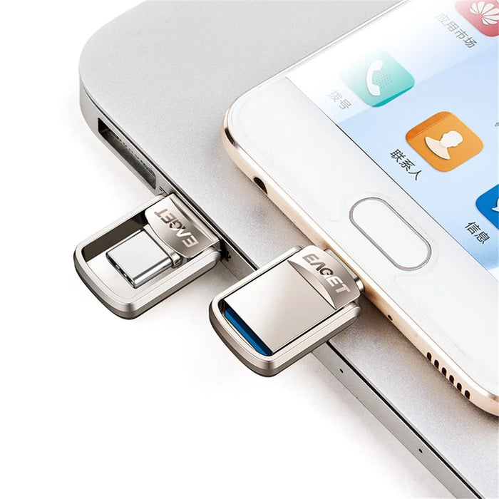 EAGET CU20 Flash Drive Waterproof Shockproof 2 in 1 USB 3.0 + Type C 3.1 U Disk - 32GB - 3