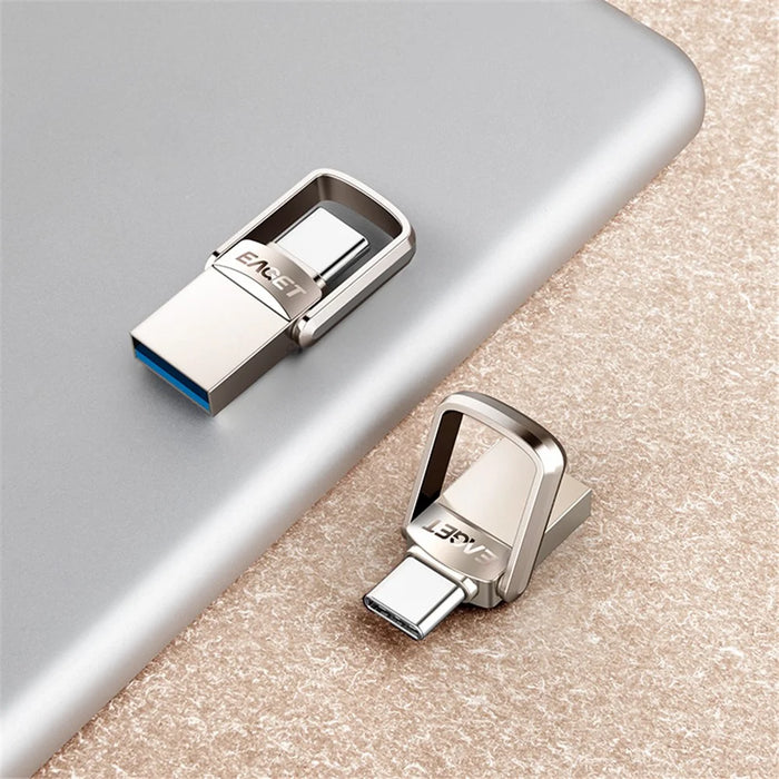 EAGET CU20 Flash Drive Waterproof Shockproof 2 in 1 USB 3.0 + Type C 3.1 U Disk - 32GB - 4
