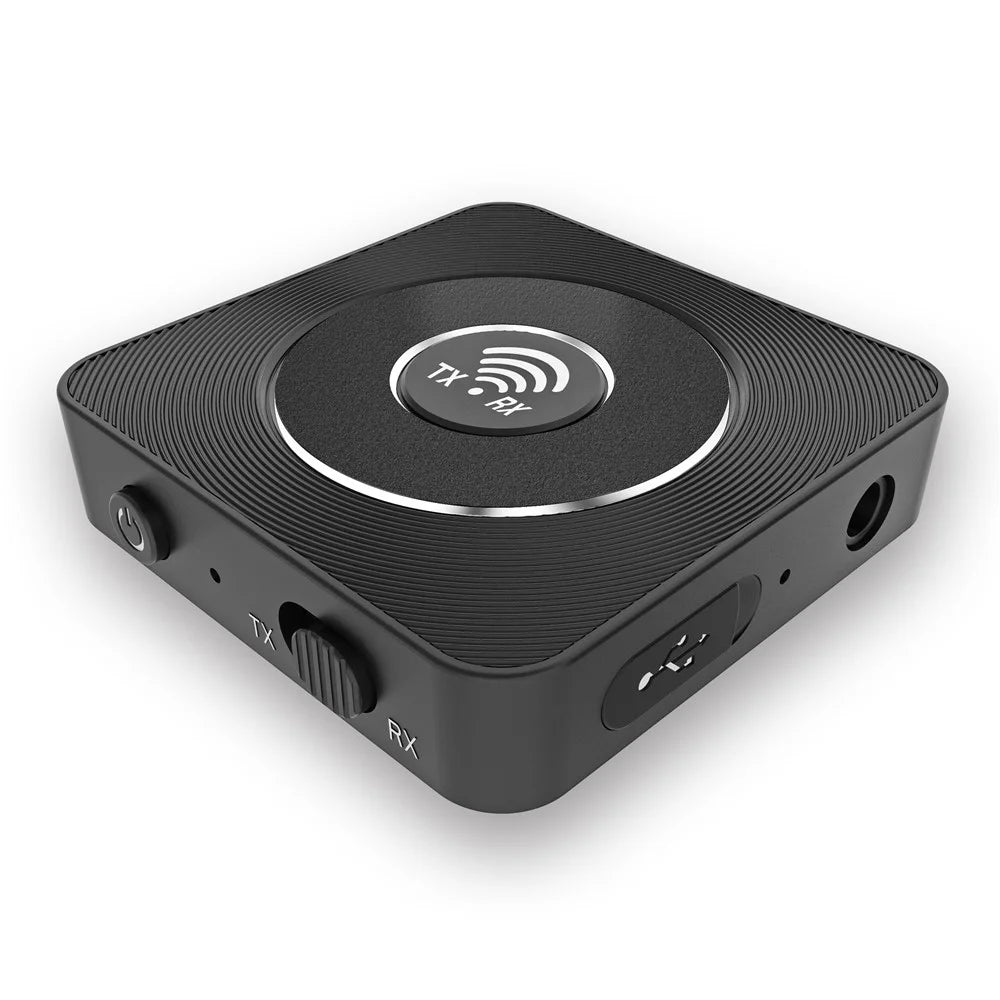 Low Delay 3.5mm Bluetooth-compatible Audio Transmitting Receiver BTA003 - Black - 1