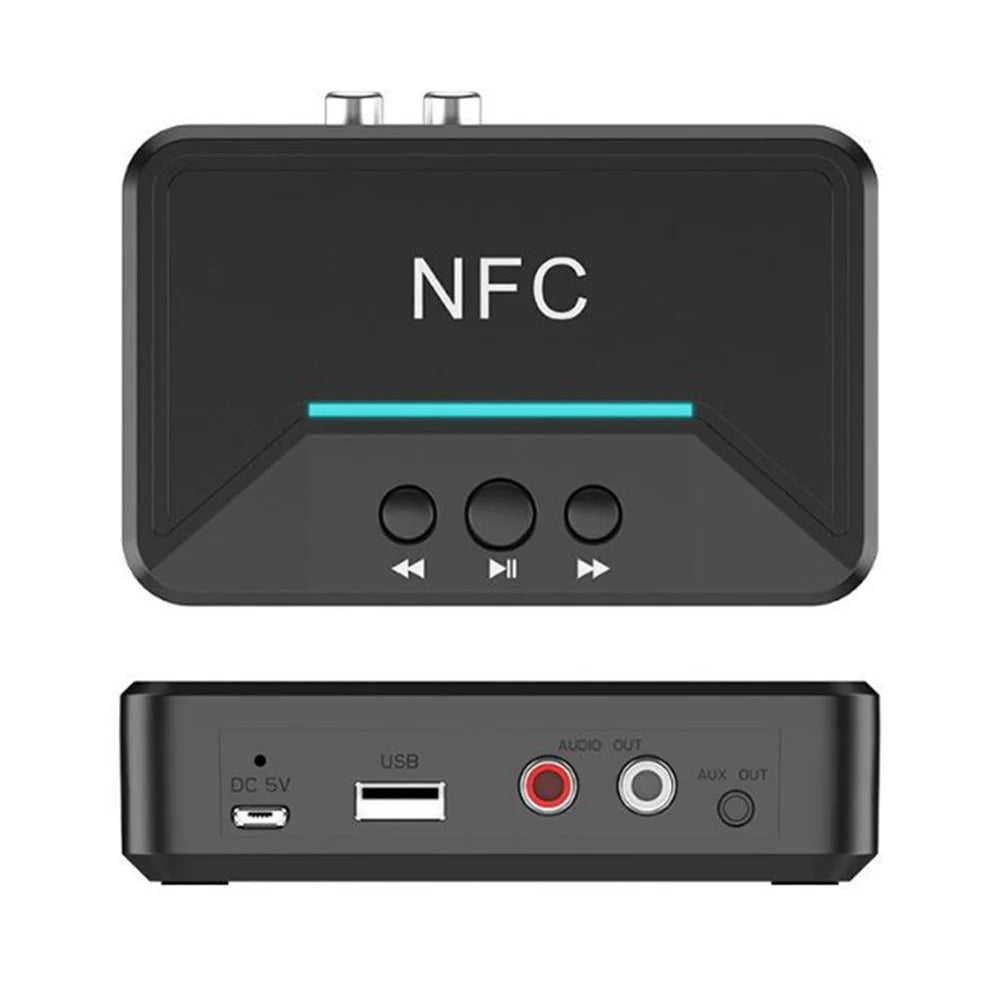 Bluetooth-compatible Receiver 2RCA Output Amplifier Speaker to Wireless Stereo Audio Adapter - 1