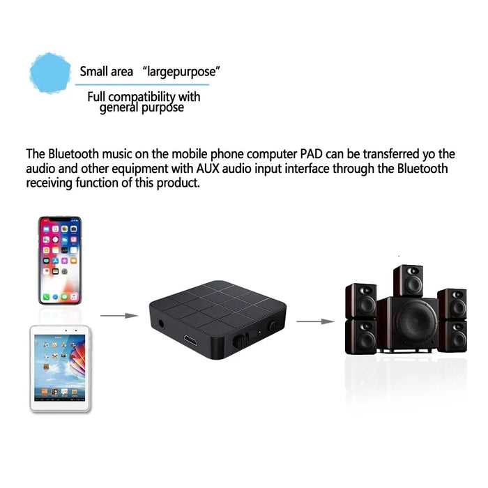 Bluetooth-compatible 5.0 Audio Transmitter Receiver 2 in 1 Wireless Adapter - 4